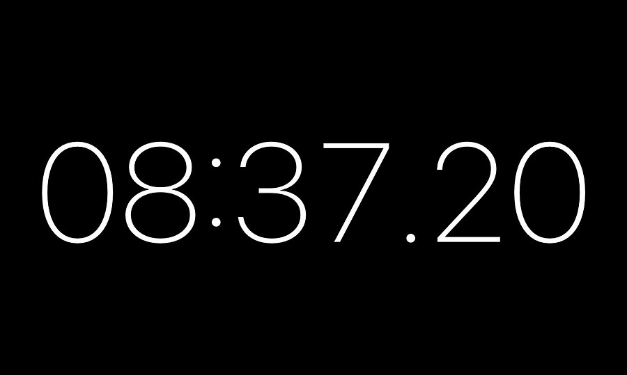 漆塗布後の時間計測