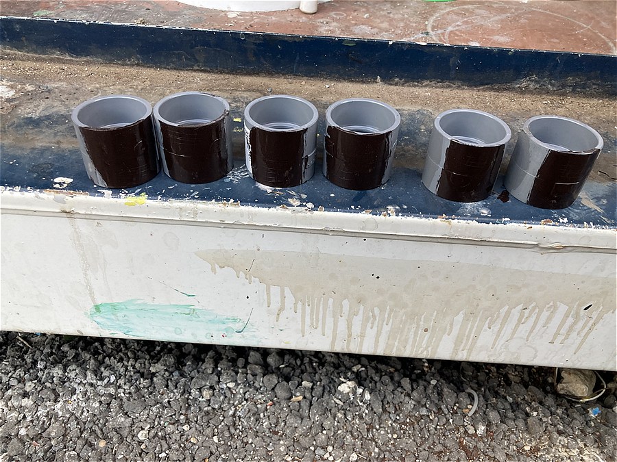 塩ビパイプ塗装、密着テスト結果３