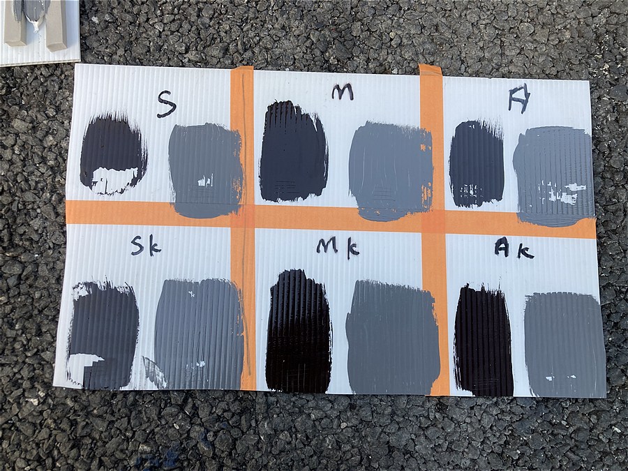 プラべニアへの塗装の試験体：パイオランテープ結果