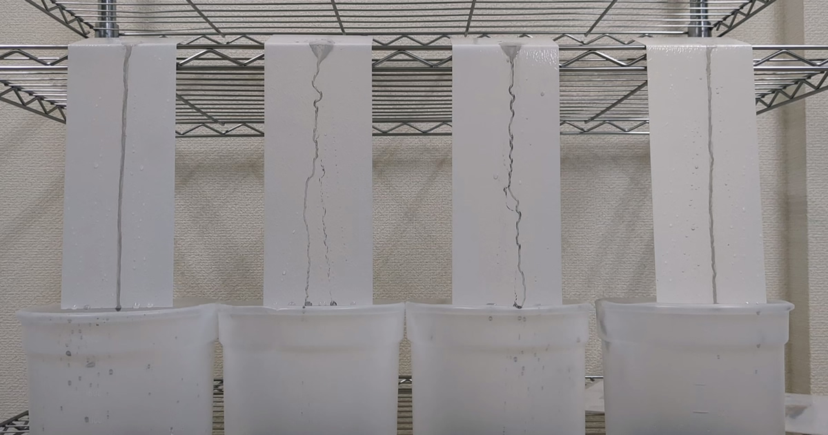 カーボン分散液を用いた低汚染塗料テスト