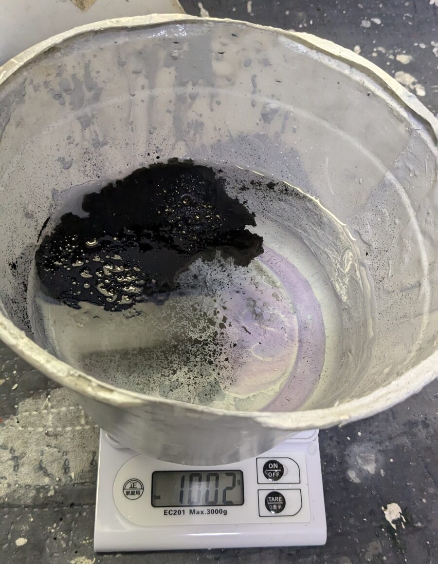 カーボン分散液を用いた低汚染塗料テスト