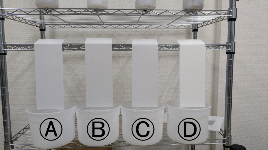 カーボン分散液を用いた低汚染塗料テスト