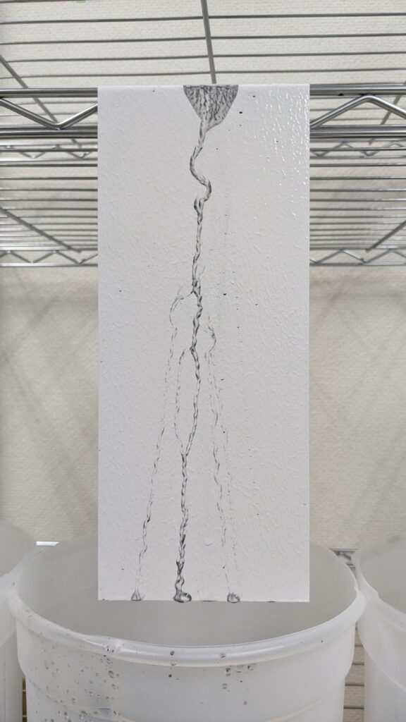 カーボン分散液を用いた低汚染塗料テスト