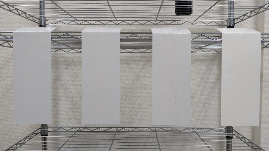 カーボン分散液を用いた低汚染塗料テスト