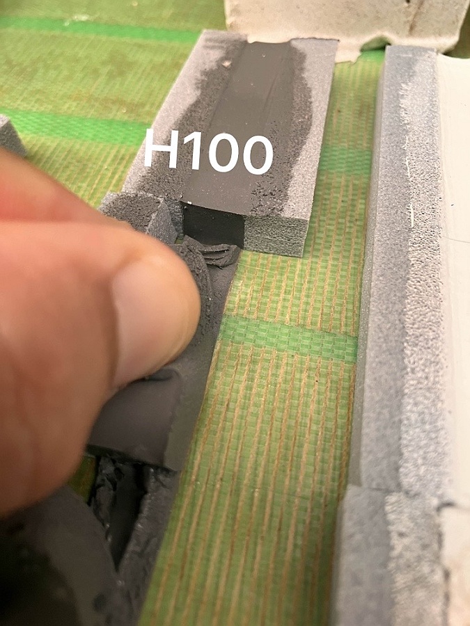 シーリング硬化後「SRシール H100」サンライズ