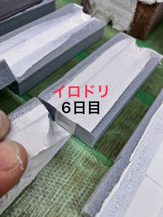 シーリング硬化後「SRシール IRODORI（イロドリ）」サンライズ：6日
