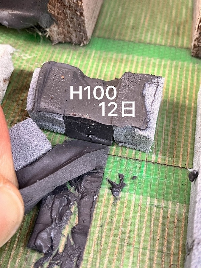 シーリング硬化後「SRシール H100」サンライズ：12日