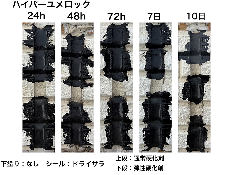 「ハイパーユメロック」を塗布したシーリング